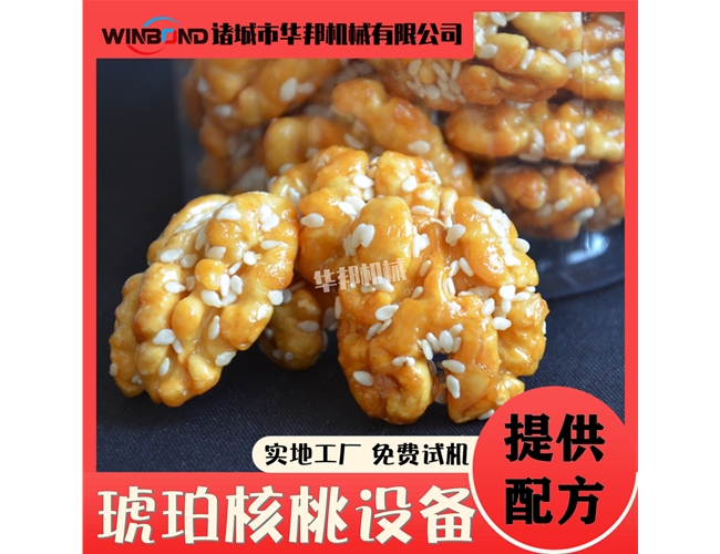 琥珀核桃仁加工設備 風味琥珀核桃仁加工流水線 華邦制造